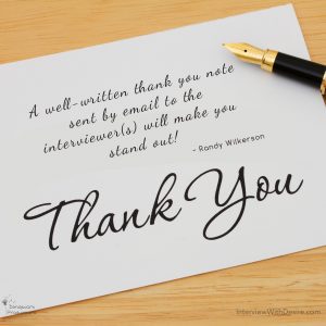 When to send thank you notes after a job interview